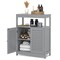 Free Standing Bathroom Floor Cabinet with Double Shutter Doors